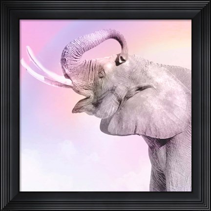 Framed Pink Animals 3 Print