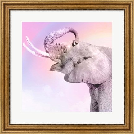 Framed Pink Animals 3 Print