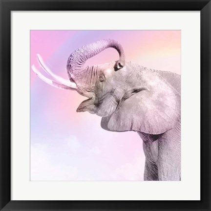 Framed Pink Animals 3 Print