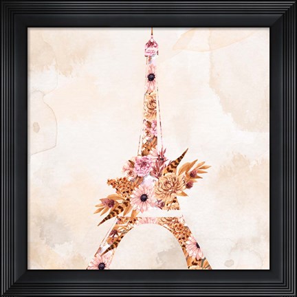 Framed Paris Fall Blooms 1 Print