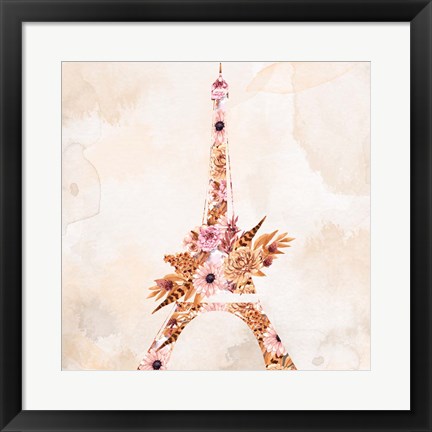 Framed Paris Fall Blooms 1 Print