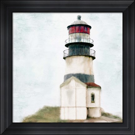 Framed Old Lighthouse Print