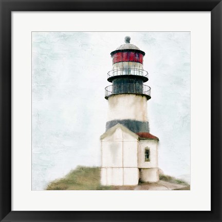 Framed Old Lighthouse Print