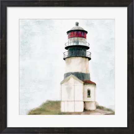 Framed Old Lighthouse Print