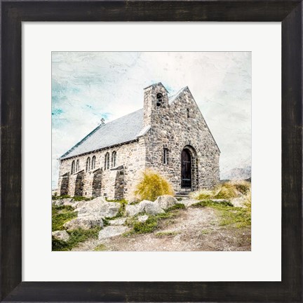 Framed Stone Church Print