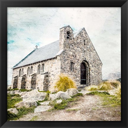 Framed Stone Church Print