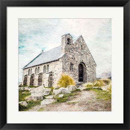 Framed Stone Church Print