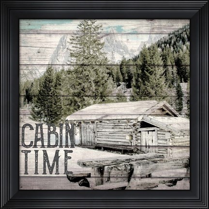 Framed Cabin Time Print