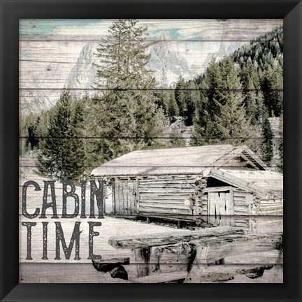 Framed Cabin Time Print