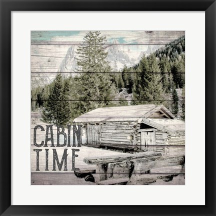 Framed Cabin Time Print