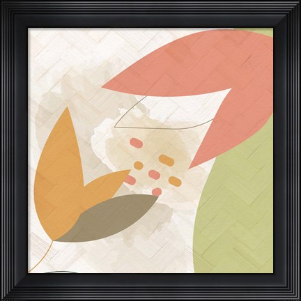 Framed Rattan Organic 2 Print