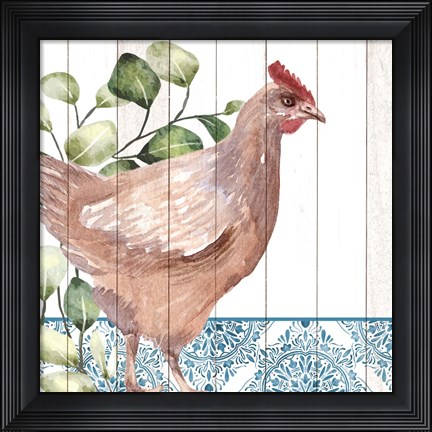 Framed Poultry Farm 1 Print