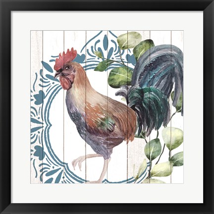 Framed Poultry Farm 2 Print