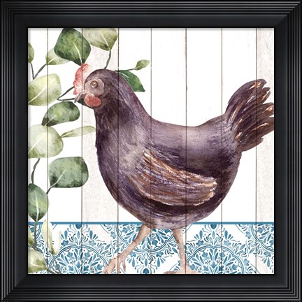 Framed Poultry Farm 3 Print
