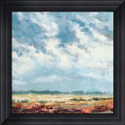 Framed Cloudy and Blue Print