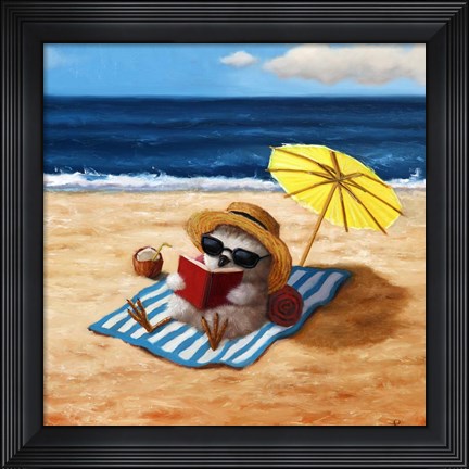 Framed Beach Chick Print