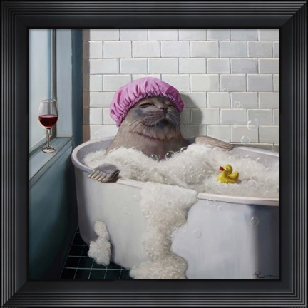 Framed Bubble Bath Print