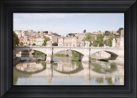 Framed Moments in Rome by the Tiber Print