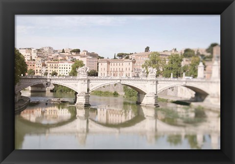 Framed Moments in Rome by the Tiber Print