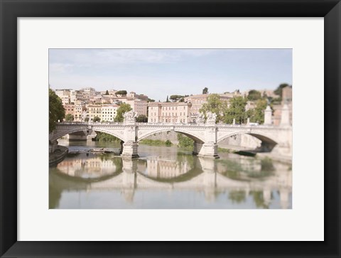 Framed Moments in Rome by the Tiber Print