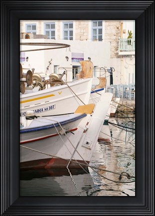 Framed Morning by The Fishing Port Print