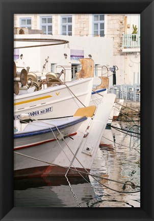 Framed Morning by The Fishing Port Print