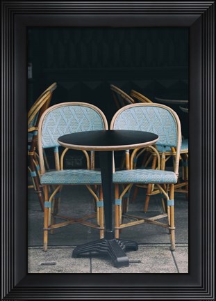 Framed Perfect Paris People Watching Cafe Print