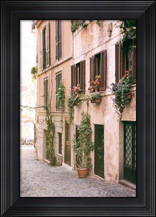Framed Rustic Roman Street Print