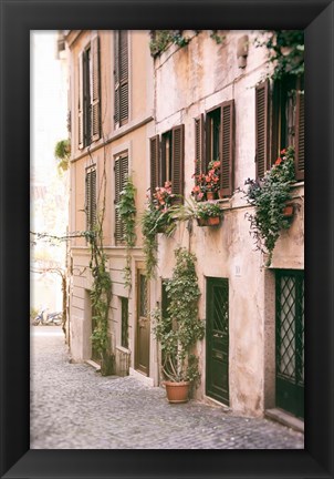 Framed Rustic Roman Street Print