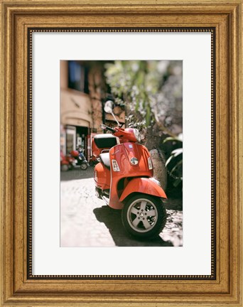 Framed When in Rome Ride A Vespa Print