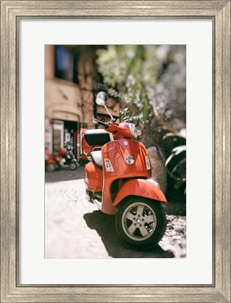 Framed When in Rome Ride A Vespa Print