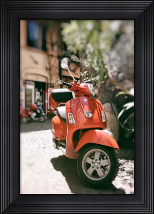 Framed When in Rome Ride A Vespa Print