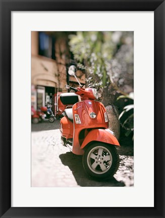 Framed When in Rome Ride A Vespa Print