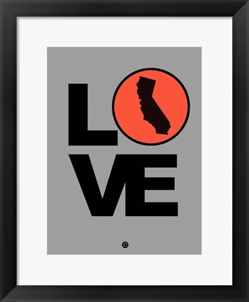 Framed Love California Print