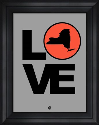 Framed Love New York Print