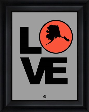 Framed Love Alaska Print