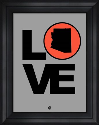 Framed Love Arizona Print