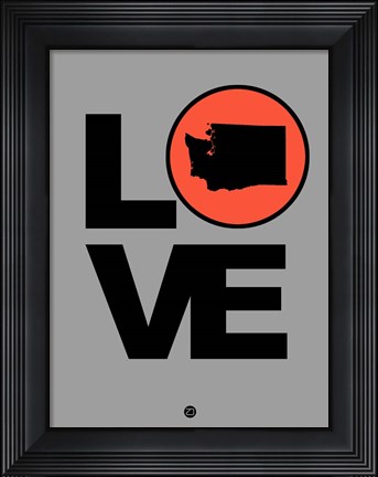 Framed Love Washington Print