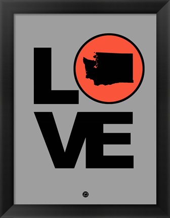 Framed Love Washington Print