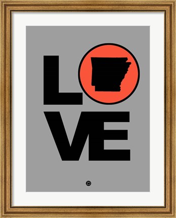 Framed Love Arkansas Print