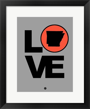 Framed Love Arkansas Print