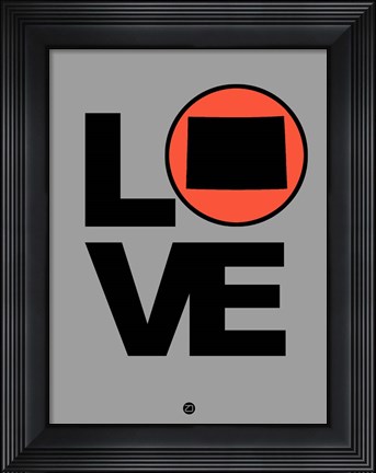 Framed Love Colorado Print