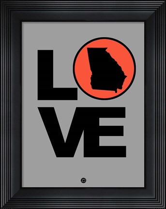 Framed Love Georgia Print