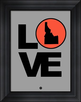 Framed Love Idaho Print