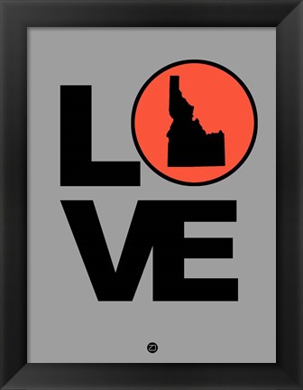 Framed Love Idaho Print