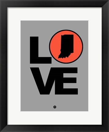 Framed Love Indiana Print