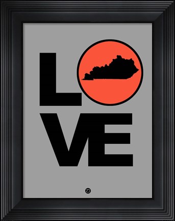Framed Love Kentucky Print