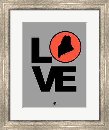 Framed Love Maine Print