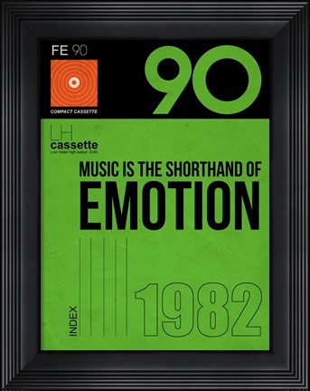 Framed Music is Emotion Print