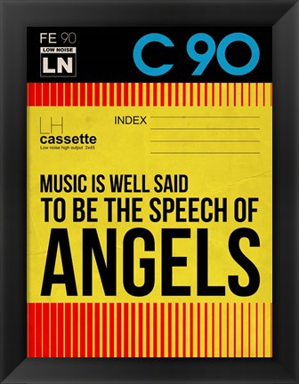 Framed Music is a speech of Angels Print